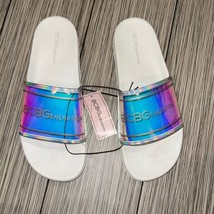 Bcbg slide sandals 4/$20